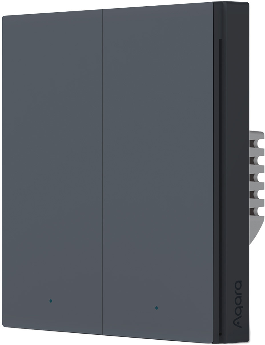 Aqara seinalüliti Smart Wall Switch H1 Double (with neutral), hall