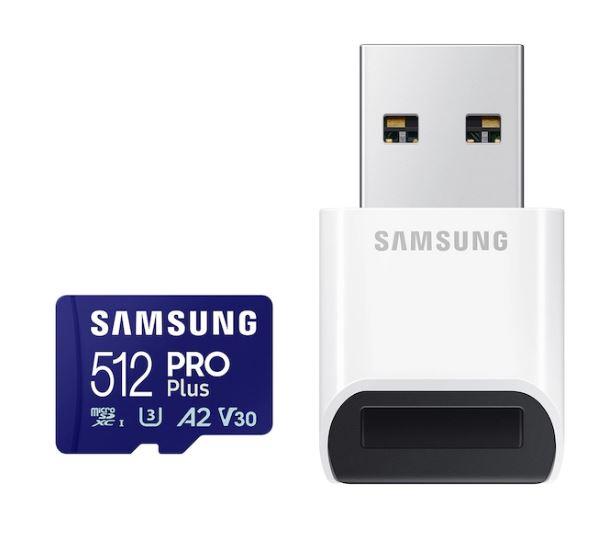 MEMORY MICRO SDXC PRO+ 512GB/W/READER MB-MD512SB/WW SAMSUNG