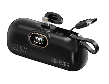 Forever MTB-100 Mini Power bank 22.5W 5000mAh Lightning