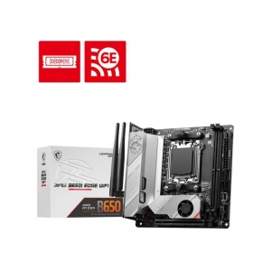 Mainboard | MSI | AMD B650 | SAM5 | Mini-ITX | Memory DDR5 | Memory slots 2 | 1xPCI-Express 16x | 2xM.2 | 1xHDMI | 5xUSB 3.2 | 1xUSB-C | 1xRJ45 | 3xAudio port | MPGB650IEDGEWIFI