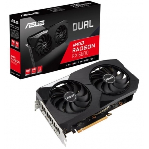 Graphics Card | ASUS | AMD Radeon RX 6600 | 8 GB | GDDR6 | 128 bit | PCIE 4.0 16x | GPU 2044 MHz | Two and Half Slot Fansink | 1xHDMI | 3xDisplayPort | DUAL-RX6600-8G-V2