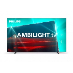 TV Set | PHILIPS | 55" | OLED/Smart | 3840x2160 | Wireless LAN | Bluetooth | Google TV | Metallic | 55OLED718/12