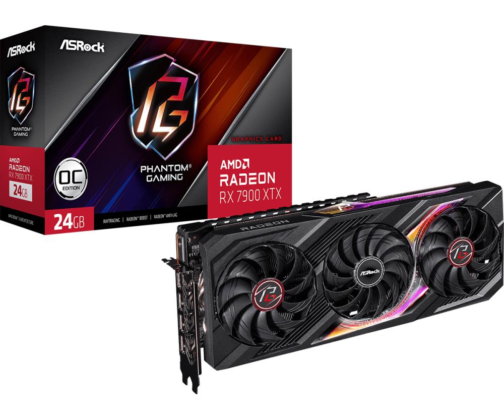 Graphics Card | ASROCK | AMD Radeon RX 7900 XTX | 24 GB | GDDR6 | 384 bit | PCIE 4.0 16x | 1xHDMI | 3xDisplayPort | RX7900XTXPG24GO