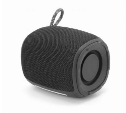 Portable Speaker | GEMBIRD | Black | Portable/Wireless | 1xUSB-C | Bluetooth | SPK-BT-LED-03-BK