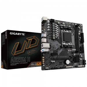 Mainboard | GIGABYTE | AMD A620 | SAM5 | Memory DDR5 | Memory slots 2 | 1xPCI-Express 3.0 1x | 1xPCI-Express 4.0 16x | 1xM.2 | 1xHDMI | 1xDisplayPort | 4xUSB 2.0 | 2xUSB 3.2 | 1xPS/2 | 1xRJ45 | 3xAudio port | A620MH