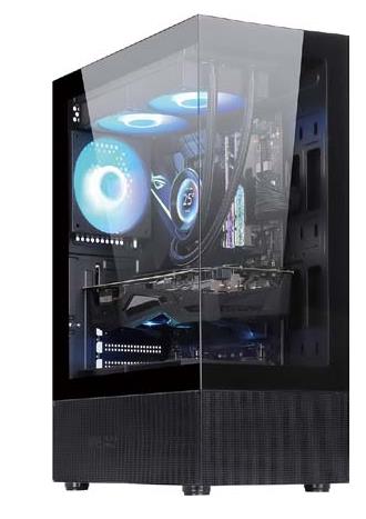 Case | GOLDEN TIGER | Raider DK-6 | MidiTower | Case product features Transparent panel | Not included | ATX | Colour Black | RAIDERDK6