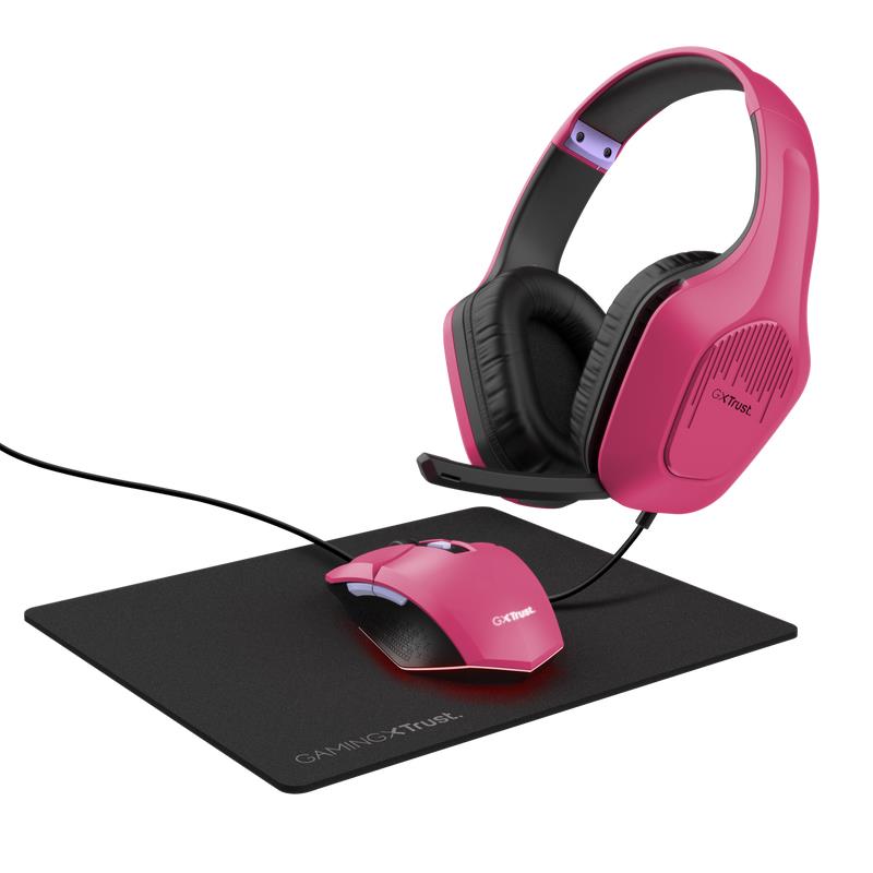 HEADSET +MOUSE+MOUSEPAD/GXT 790 PINK 25179 TRUST