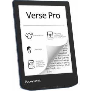 E-Reader | POCKETBOOK | Verse Pro | 6" | 1072x1448 | 1xUSB-C | Wireless LAN | Bluetooth | Azure | PB634-A-WW