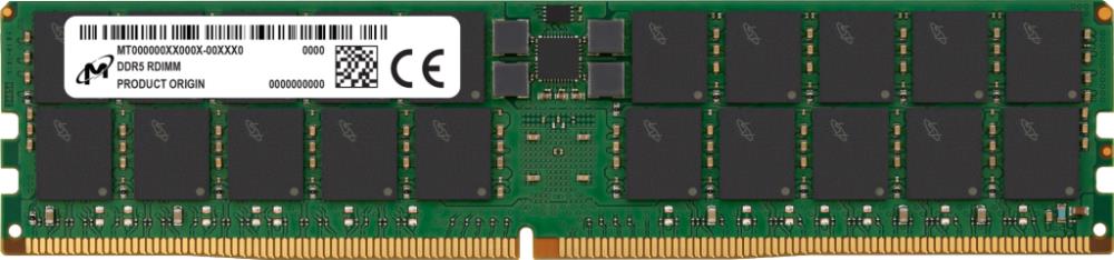 Server Memory Module | MICRON | DDR5 | 64GB | RDIMM | 4800 MHz | CL 40 | 1.1 V | MTC40F2046S1RC48BR