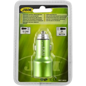2XUSB ADAPTER 12 / 24V SIGARETI SÜÜTAJASSE 1.0A / 2.1A JBM