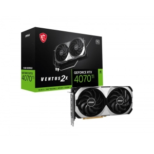 Graphics Card | MSI | NVIDIA GeForce RTX 4070 Ti | 12 GB | GDDR6X | 192 bit | PCIE 4.0 16x | 1xHDMI | 3xDisplayPort | RTX4070TIVENT2X12GOC