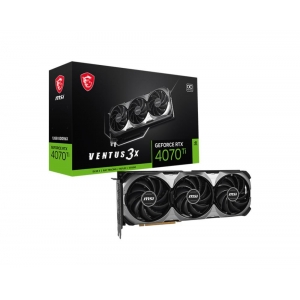Graphics Card | MSI | NVIDIA GeForce RTX 4070 Ti | 12 GB | GDDR6X | 192 bit | PCIE 4.0 16x | 1xHDMI | 3xDisplayPort | RTX4070TIVEN3XE112GOC