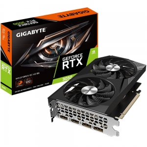 Graphics Card | GIGABYTE | NVIDIA GeForce RTX 3050 | 8 GB | GDDR6 | 128 bit | PCIE 4.0 16x | Memory 14000 MHz | 2xHDMI | 2xDisplayPort | GV-N3050WF2OCV2-8GD