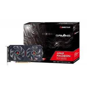 Graphics Card | BIOSTAR | AMD Radeon RX 6600 | 8 GB | GDDR6 | 128 bit | PCIE 4.0 16x | GPU 1626 MHz | Dual Slot Fansink | 1xHDMI | 3xDisplayPort | VA6606RM81