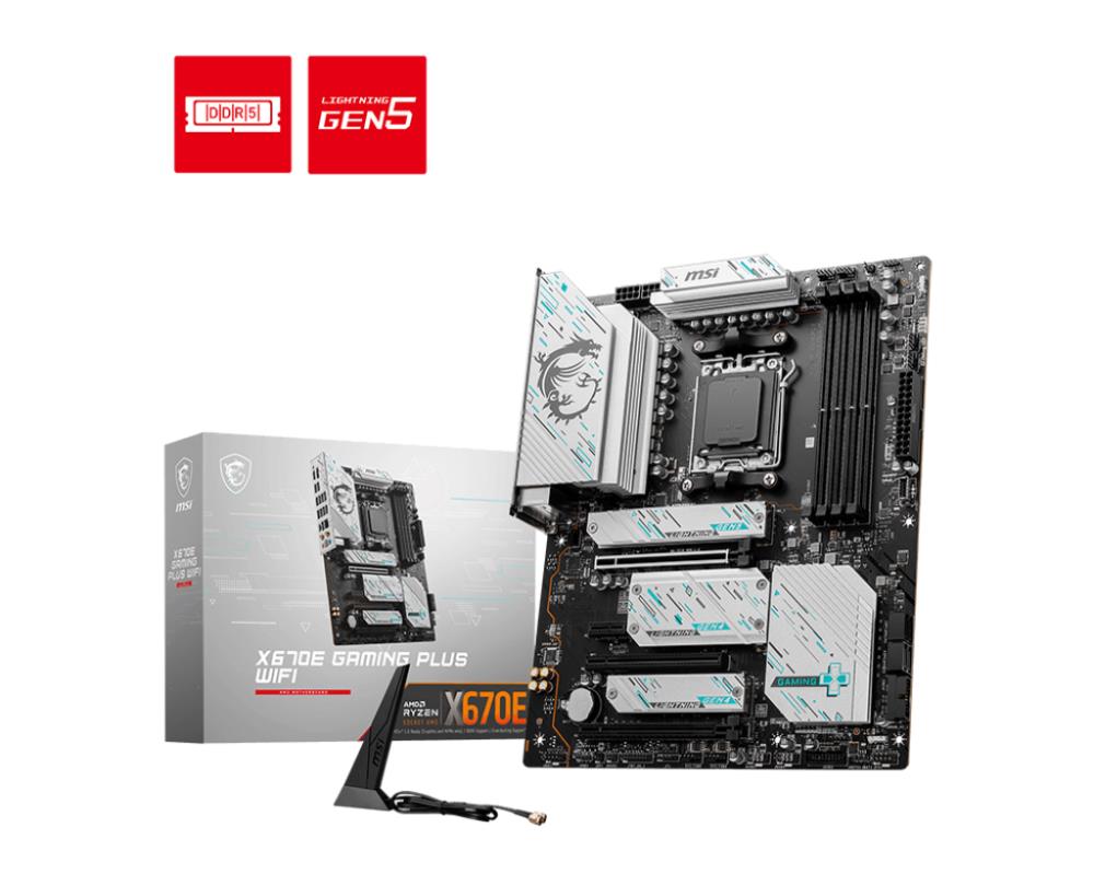 MB AMD X670 SAM5 ATX/X670E GAMING PLUS WIFI MSI