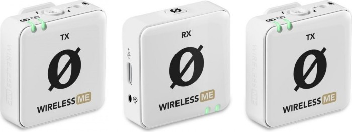 Rode juhtmevaba mikrofon Wireless ME Dual, valge