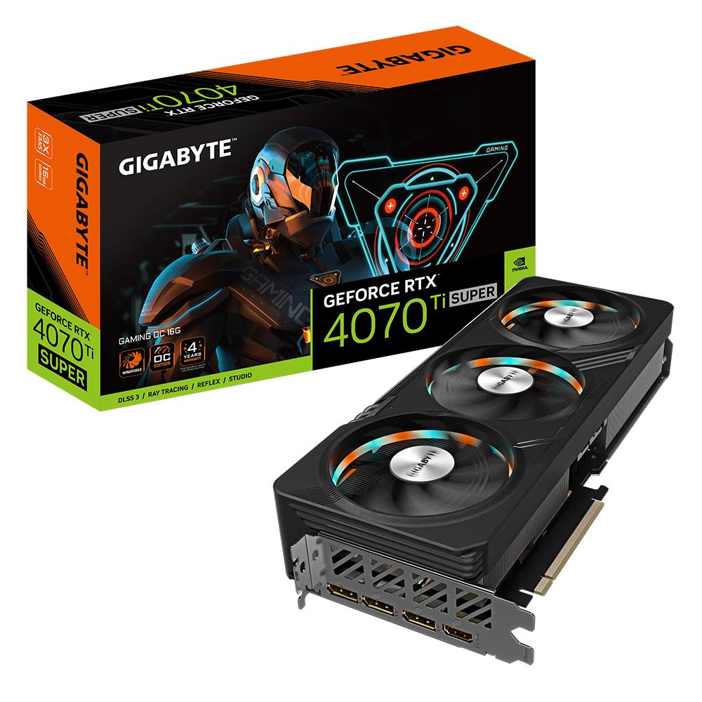 Graphics Card | GIGABYTE | NVIDIA GeForce RTX 4070 Ti SUPER | 16 GB | GDDR6X | 256 bit | PCIE 4.0 16x | GPU 2655 MHz | 1xHDMI | 3xDisplayPort | N407TSGAMINGOC-16GD