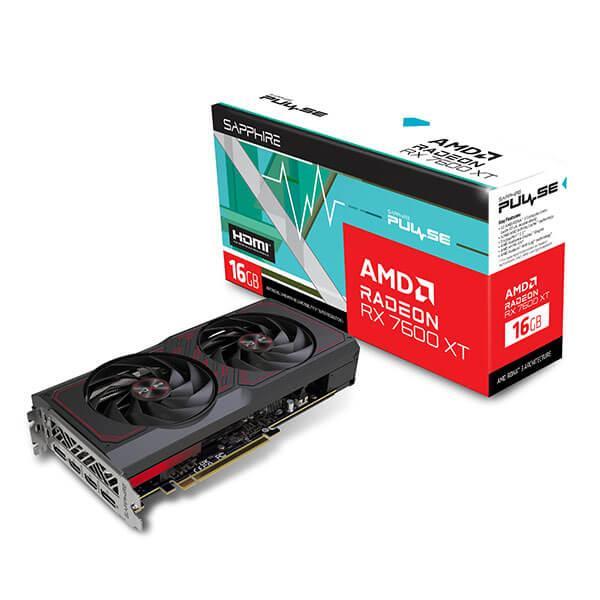 Graphics Card | SAPPHIRE | AMD Radeon RX 7600 XT | 16 GB | GDDR6 | 128 bit | PCIE 4.0 8x | Dual Slot Fansink | 2xHDMI | 2xDisplayPort | 11339-04-20G