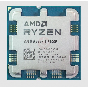CPU | AMD | Desktop | Ryzen 5 | 7500F | 3700 MHz | Cores 6 | 6MB | Socket SAM5 | 65 Watts | OEM | 100-000000597