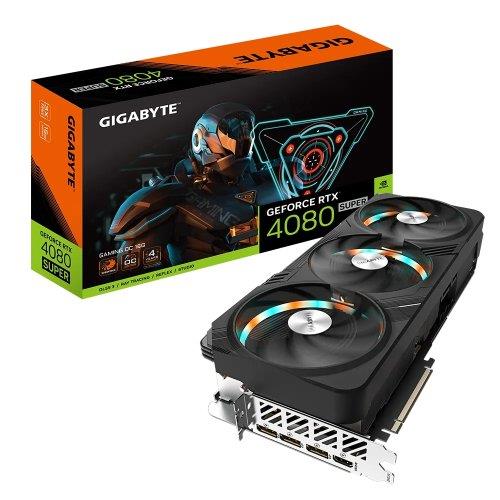 Graphics Card | GIGABYTE | NVIDIA GeForce RTX 4080 SUPER | 16 GB | GDDR6X | 256 bit | PCIE 4.0 16x | GPU 2595 MHz | Triple slot Fansink | 1xHDMI | 3xDisplayPort | GV-N408SGAMINGOC-16GD