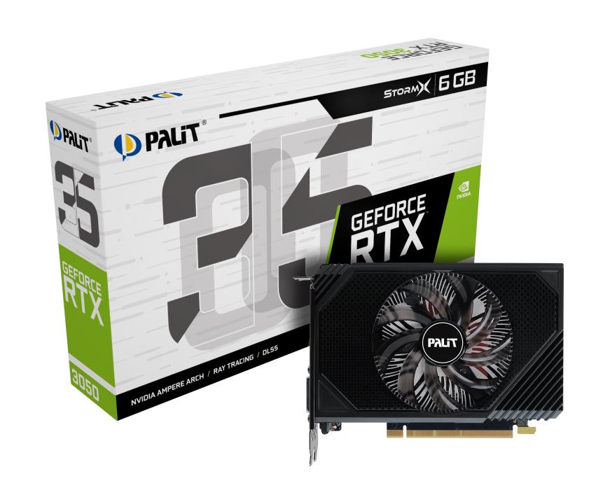 Graphics Card | PALIT | NVIDIA GeForce RTX 3050 | 6 GB | GDDR6 | 96 bit | PCIE 4.0 16x | GPU 1442 MHz | Single Slot Fansink | 1xHDMI | 1xDisplayPort | NE63050018JE-1070F