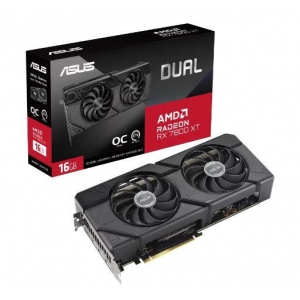 Graphics Card | ASUS | AMD Radeon RX 7800 XT | 16 GB | GDDR6 | 256 bit | PCIE 4.0 16x | Dual Slot Fansink | 1xHDMI | 3xDisplayPort | DUAL-RX7800XT-O16G