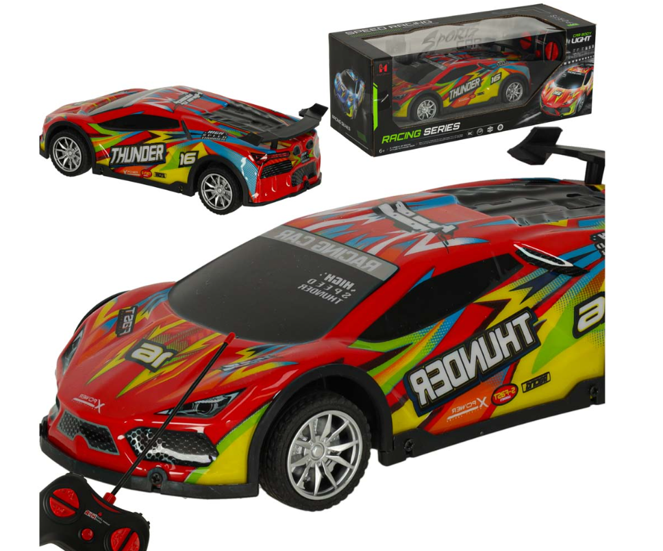 RoGer Toy Sport Car RC with Light effect 1:18