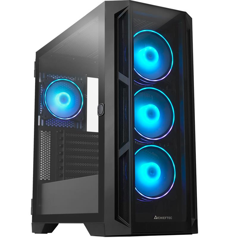 Case | CHIEFTEC | APEX ARGB | MidiTower | Not included | ATX | MicroATX | MiniITX | Colour Black | GA-01B-TG-OP