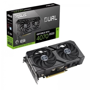 Graphics Card | ASUS | NVIDIA GeForce RTX 4070 Ti SUPER | 12 GB | GDDR6X | 192 bit | PCIE 4.0 16x | Dual Slot Fansink | 1xHDMI | 3xDisplayPort | DUAL-RTX4070S-12G-EVO