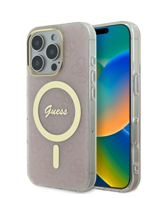 Guess IML 4G MagSafe Back Case for Apple iPhone 16 Pro Max