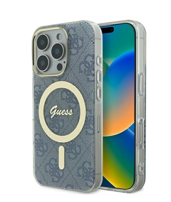 Guess IML 4G MagSafe Back Case for Apple iPhone 16 Pro Max