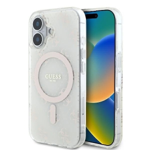 Guess IML 4G Background MagSafe Back Case for Apple iPhone 16