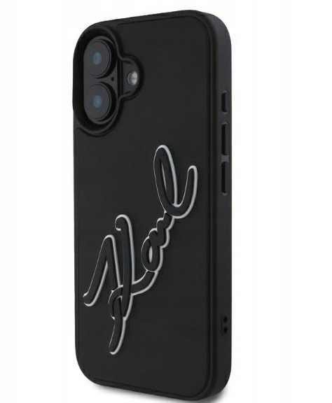 Karl Lagerfeld 3D Rubber Bicolor Signature Back Case for Apple iPhone 16