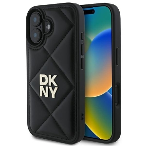 DKNY Quilted Stack Logo Back Case for Apple iPhone 16