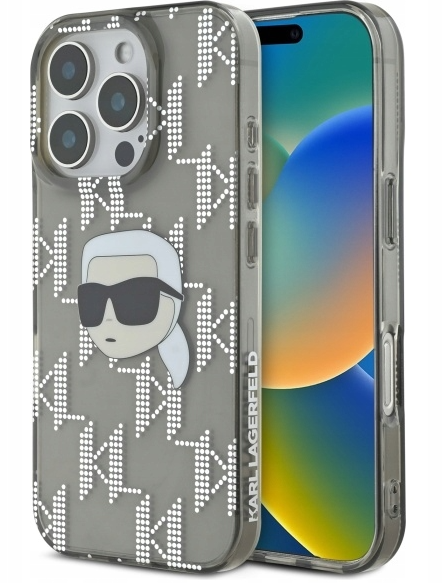 Karl Lagerfeld IML Karl Head Electroplated Back Case for Apple iPhone 16 Pro