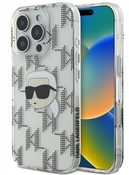 Karl Lagerfeld IML Karl Head Electroplated Back Case for Apple iPhone 16 Pro