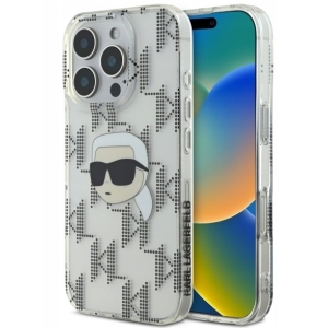 Karl Lagerfeld IML Karl Head Electroplated Back Case for Apple iPhone 16 Pro