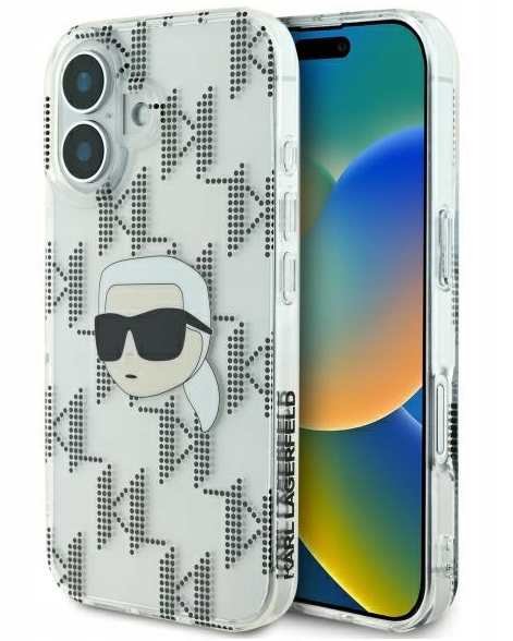 Karl Lagerfeld IML Karl Head Electroplated Back Case for Apple iPhone 16