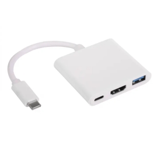 Akyga AK-AD-57 Хаб USB USB type C (m) / USB 3.0 A (f) / USB type C (f) / HDMI (f) 20cm