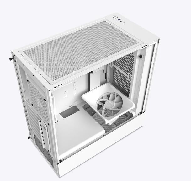 Case | NZXT | H5 Flow | MidiTower | Not included | ATX | MicroATX | MiniITX | Colour White | CC-H51FW-01