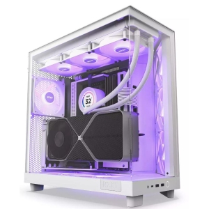 Case | NZXT | H6 Flow RGB | MidiTower | Case product features Transparent panel | Not included | ATX | MicroATX | MiniITX | Colour White | CC-H61FW-R1