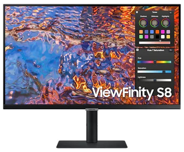 LCD Monitor | SAMSUNG | ViewFinity S8 | 32" | Business/4K | Panel IPS | 3840x2160 | 16:9 | 60Hz | 5 ms | Swivel | Pivot | Height adjustable | Tilt | Colour Black | LS32B800PXPXEN