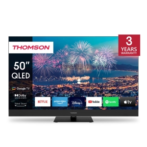 TV Set | THOMSON | 50" | 4K/Smart | QLED | 3840x2160 | Wireless LAN | Bluetooth | Google TV | Black | 50QG6C14