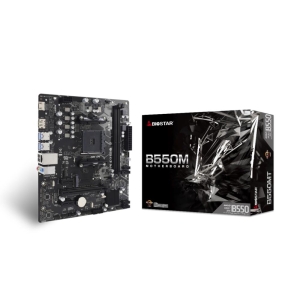 Mainboard | BIOSTAR | AMD B550 | SAM4 | Micro-ATX | Memory DDR4 | Memory slots 2 | 2xPCI-Express 3.0 1x | 1xPCI-Express 3.0 16x | 1xPCI-Express 4.0 16x | 1xM.2 | 1x15pin D-sub | 1xHDMI | 1xDisplayPort | 6xUSB 2.0 | 6xUSB 3.2 | 1xUSB-C | 3xAudio port | B55