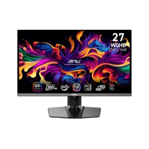 Monitor | MSI | MPG 271QRX QD-OLED | 26.5" | Gaming | Panel QD-OLED | 2560x1440 | 16:9 | 360Hz | Matte | 0.03 ms | Swivel | Pivot | Height adjustable | Tilt | Colour Black | MPG271QRXQD-OLED