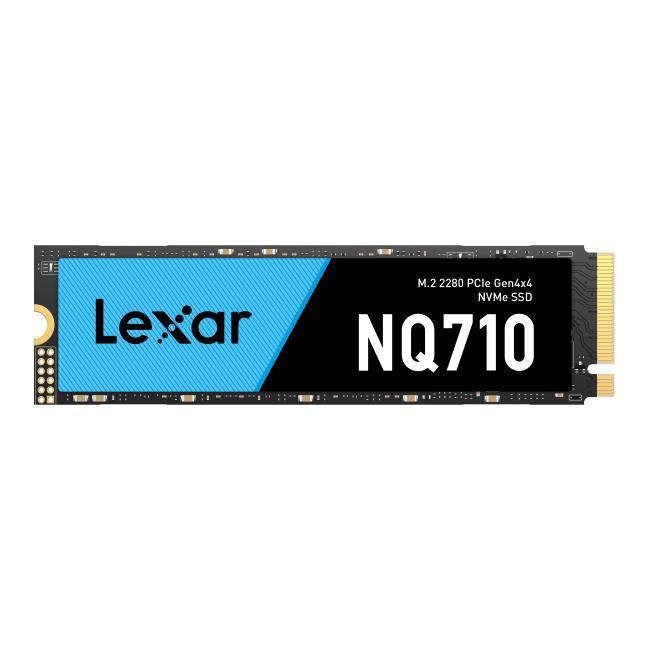 SSD | LEXAR | NQ710 | 500GB | Heatsink M.2 | PCIe Gen4 | NVMe | Write speed 1700 MBytes/sec | Read speed 4400 MBytes/sec | TBW 170 TB | MTBF 150000 hours | LNQ710X500G-RNNNG