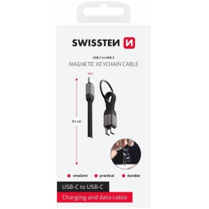 Swissten Magnetic Keychain USB-C - USB-C Cable 9.7cm