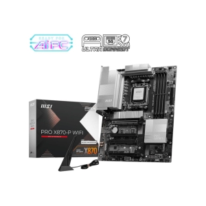 Mainboard | MSI | AMD X870 | SAM5 | ATX | Memory DDR5 | Memory slots 4 | 2xPCI-Express 3.0 1x | 1xPCI-Express 4.0 4x	 | 1xPCI-Express 5.0 16x | 3xM.2 | 1xHDMI | 4xUSB 2.0 | 3xUSB 3.2 | 2xUSB-C | 1xRJ45 | 3xAudio port | PROX870-PWIFI