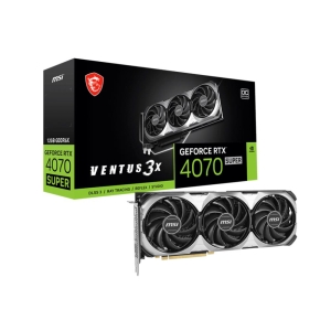 Graphics Card | MSI | NVIDIA GeForce RTX 4070 SUPER | 12 GB | GDDR6X | 192 bit | PCIE 4.0 16x | Triple slot Fansink | 1xHDMI | 3xDisplayPort | RTX4070SUPER12GVEN3XOC