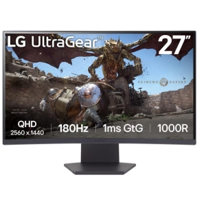 LCD Monitor | LG | 27GS60QC-B | 27" | Gaming/Curved | Panel VA | 2560x1440 | 16:9 | 180 Hz | Matte | 1 ms | Tilt | Colour Black | 27GS60QC-B